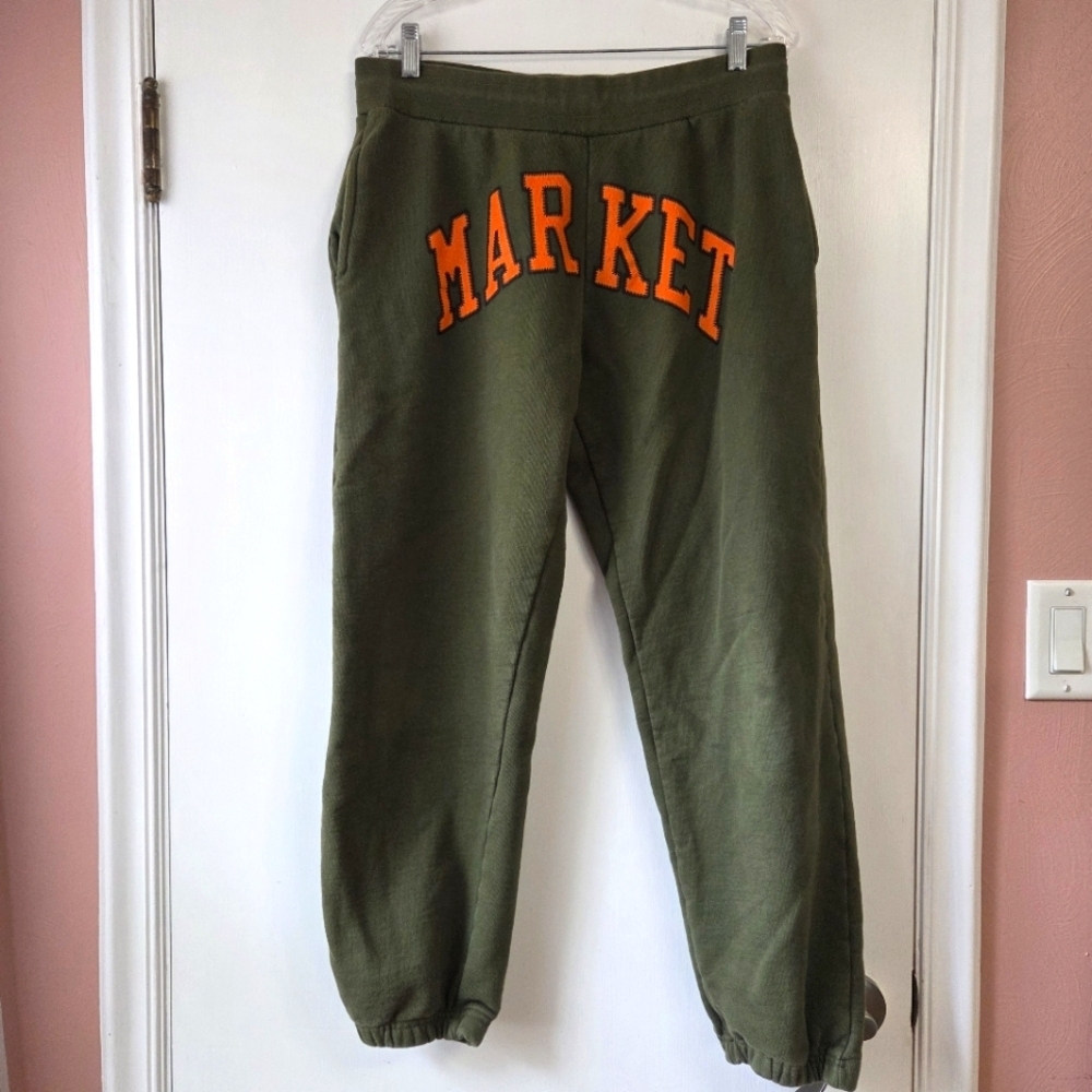 CHINATOWN MARKET Green Jogger Sweatpants Extra Large